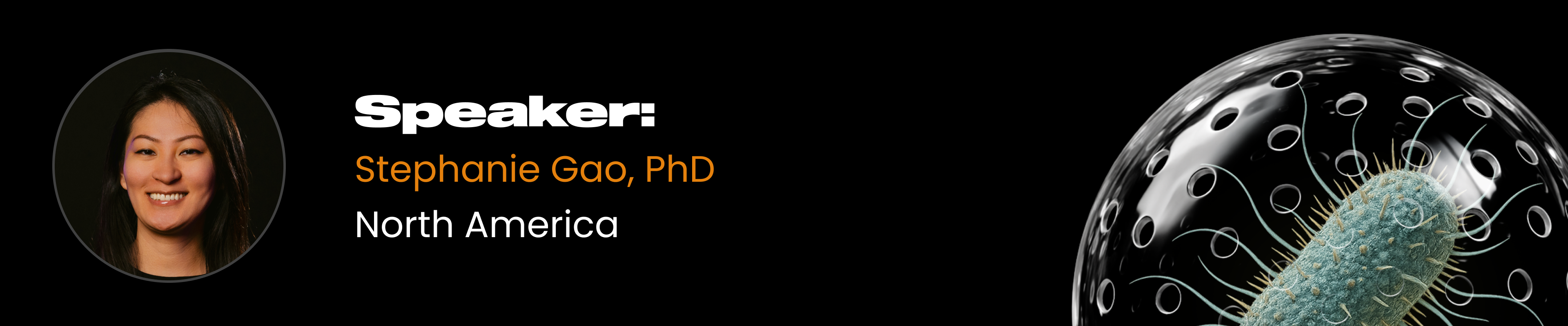 Webinar speaker: Stephanie Gao, PhD, Field Application Scientist at Atrandi Biosciences